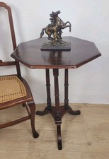 Victorian Occasional Table Tilt-top Tripod Octagonal English Postage Available