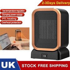 800W Mini Heater Energy Saving Space Warm Radiator Portable Fan Office Desktop