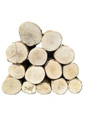 Decorative Round Kiln Dried Logs 15cm Mixed Diameters Bug Free End Grain Sanded