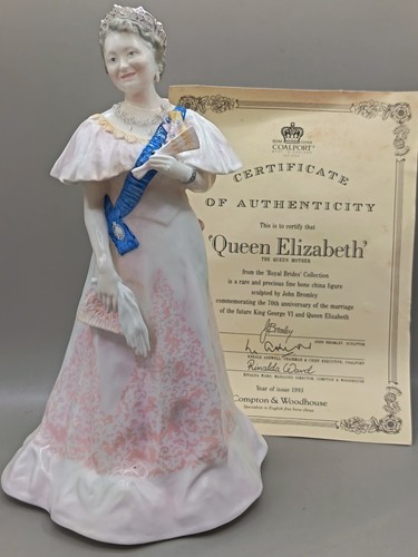 Coalport figurine her majesty - coalport,