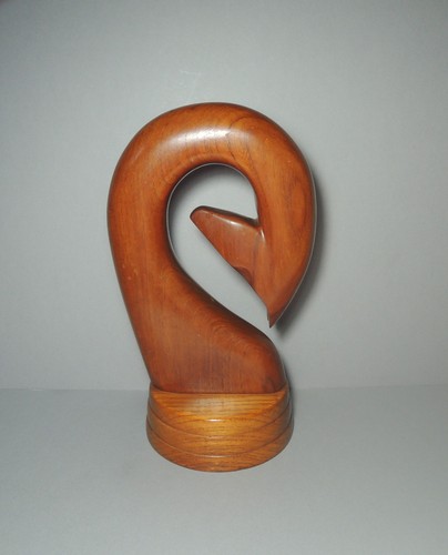 Vintage teak stylised horse - teak?,