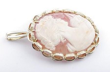 Gem Pendant Brooch Pin 585 14k Yellow Gold Excellent Antique! -