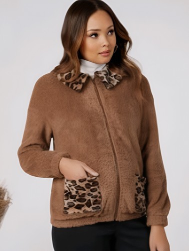 Shein winter brown leopard - winter,