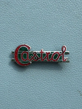 Castrol Lube Lubricant Oil Motor Car Automobile Petrol Enamel Pin Badge Emblem