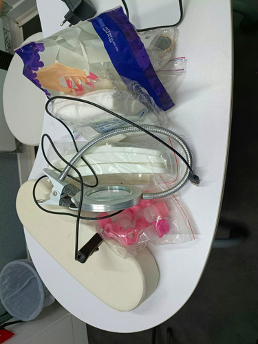 Led magnifying clamp lamp - clamp-on,