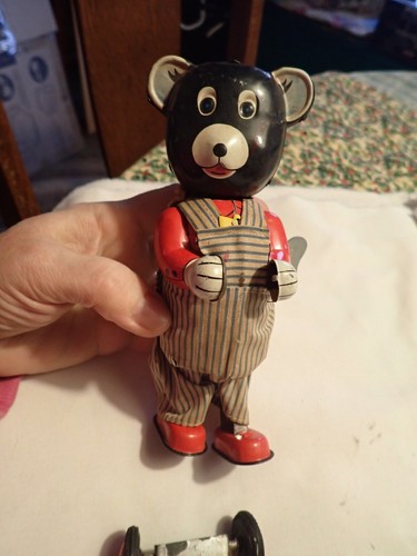 Antique metal wind - metal, bear