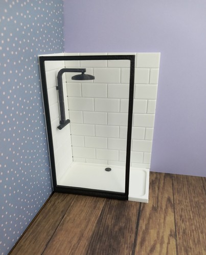 Dolls house shower set - dolls,