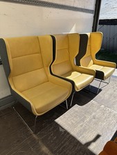 Set Of 3 , Leather High Back/