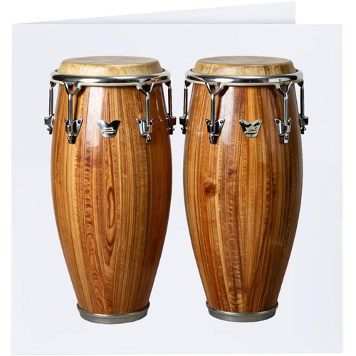 Conga drums greeting - 'conga, drums'