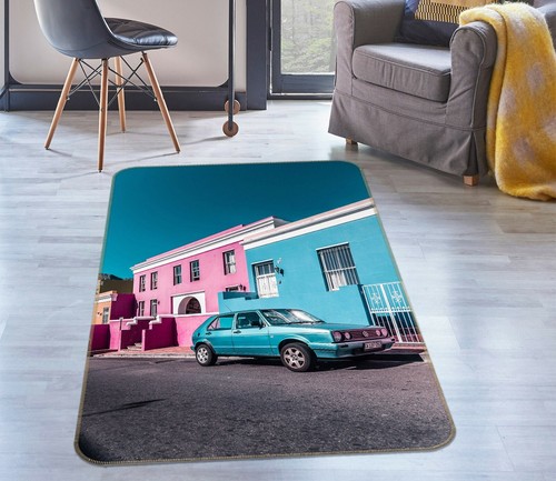 Blue car house - 3d,