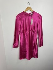 Never Fully Dressed Satin Pink Mini Dress UK 14 New With Tags