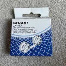 Genuine Sharp ZX-4LF Dual Pack Lift Off Correction Tape Unused 
