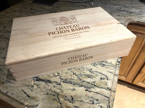 Chateau pichon baron wood wine - chateau,