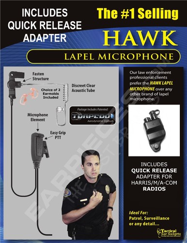 New hawk lapel mic quick - lapel,