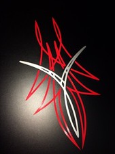 Pinstripe design stickers - design,