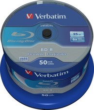 50 Verbatim Blu Ray 43838 25GB