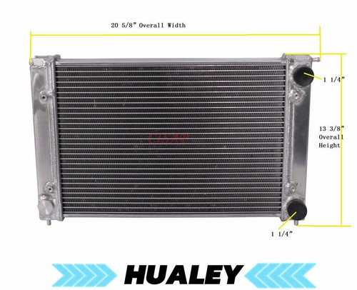 2row aluminum radiator fit - aluminum,