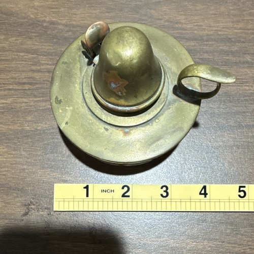 Small round vintage brass - small,