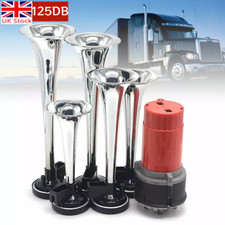 125Db Chrome Dukes of Hazzard Musical Air Horn 5 Trumpet 12V Car Van