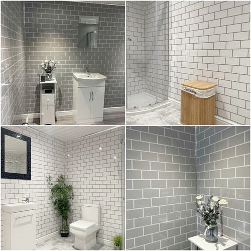 Metro tile effect bathroom - metro,