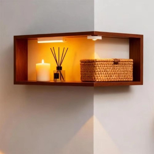 Floating corner wall - wall, shelf