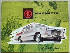 MG MAGNETTE Mk III Car Sales Brochure Jan 1959 #58132