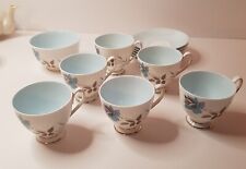 Vintage Queen Anne Giselle Bone China Set of 6 Cups and 6 Saucers and Sugar Bowl