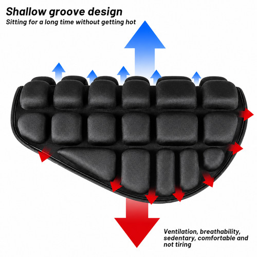 Motorcycle seat cushion air - cushion,