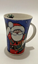 Roy Kirkham Large Fine Bone China Christmas Mug Christmas Eve 2002 Santa Snowman