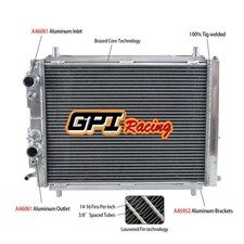 FOR LANCIA DELTA HF INTEGRALE 8V/16V/EVO 2.0 TURBO 1987-1995 ALUMINUM RADIATOR