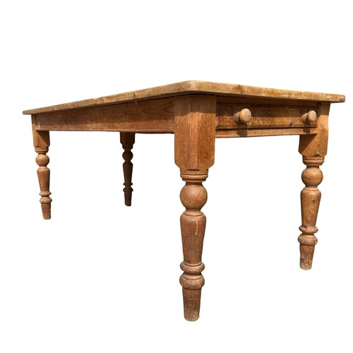 Vintage farmhouse pine dining - farmhouse,