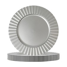6x Round Charger Plates 33cm