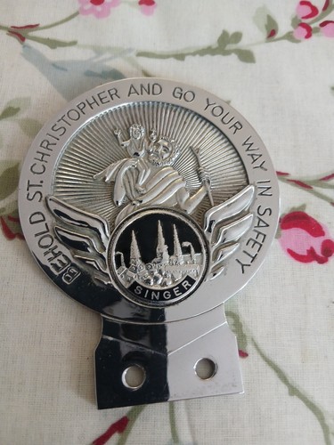Christopher car badge - badge, with