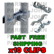 10 x Clips For Heras Fence Panels Site Fencing Temporary Site Fencing Couplers