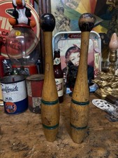 Vintage Wooden Indian Clubs