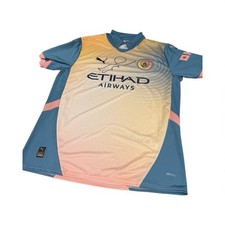 Noel Gallagher Signed Official Manchester City Oasis Shirts With Coa