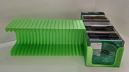 Transparent green minidisc - green,
