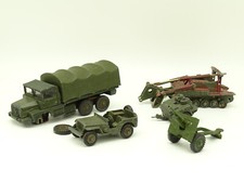 Dinky Toys Military 1/43 - Lot Of 5 Models For Parts Or To Restore