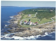 Jamestown RI Beavertail Lighthouse Postcard Rhode Island