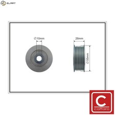 DEFLECTIONGUIDE PULLEY VRIBBED