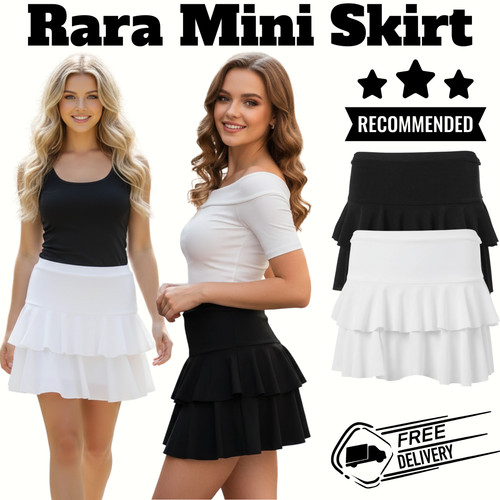 Rara mini skirt black ladies - mini,