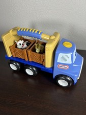 Vintage Little Tikes Handle Haulers Farm Truck  - Horse & Cow Corrals - Works!