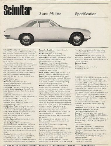 Reliant scimitar - reliant,