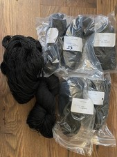 600g Fibrecrafts Black Dyed Silk Yarn