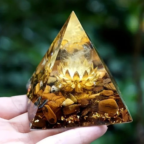 Clear crystal tiger eye lotus - clear,