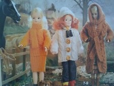 Original Knitting Pattern Book DK 4ply Wool Dolls Clothing Sindy Ken Baby Dolls