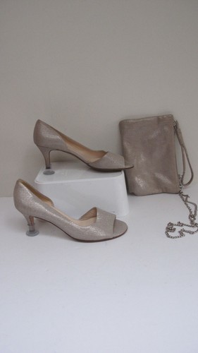 Size silver grey leather - size, 6.5