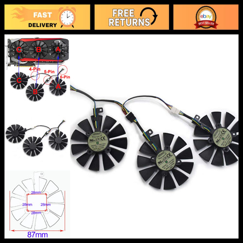 87mm graphics card - 87mm, fan
