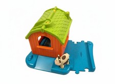 elc happyland Barn On Blue Road With Cow