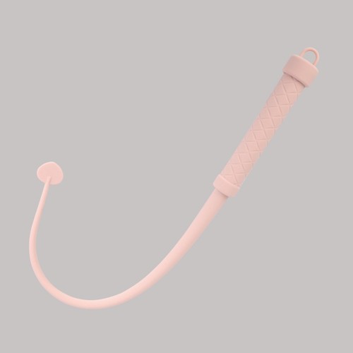 Pink silicone tawse - tawse, with